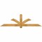 Ekena Millwork Redmond Rough Sawn Timber Gable Bracket, Western Red Cedar, 72"W x 21"H x 2"D x 4"F, 7/12 Pitch GBW072X21X0204RED00RWR - alternate 1